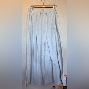 LIKE NEW HIGH WAISTED ULTRA WIDE LEG PANTS, HEATHER GREY, VARIOUS SIZES
